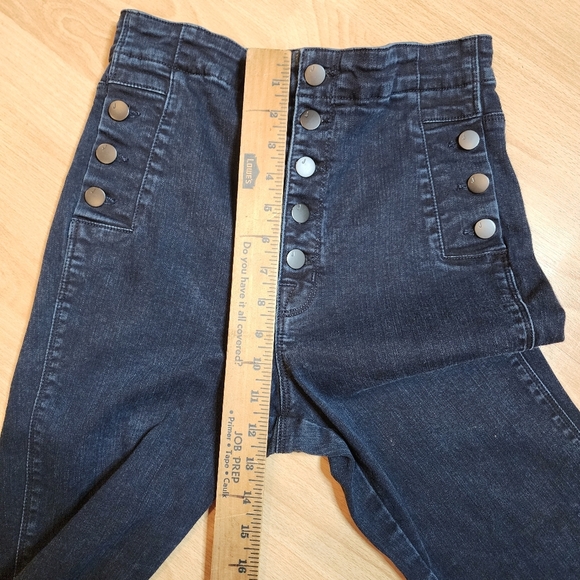 J Brand Natasha Sky High Skinny Jeans Stretch Denim Size 29 Bluebird Darkwash - Picture 9 of 16